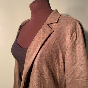 Faux Snake Skin Over Coat